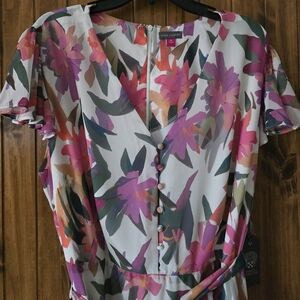 Vince Camuto Floral Women's Top - Multicolor